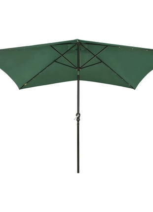 Parasol Met Led's En Stalen Paal 2X3 M