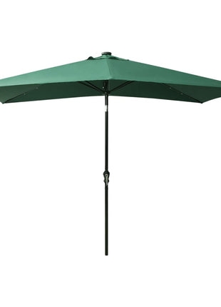 Parasol Met Led's En Stalen Paal 2X3 M