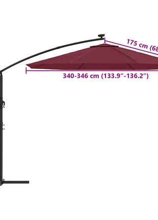 Vervangingsdoek Voor Zweefparasol