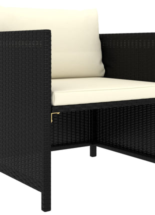 Tuinbank Met Kussens Poly Rattan