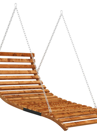 Schommelbed 115X147X46 Cm Gebogen Hout Met Teakafwerking