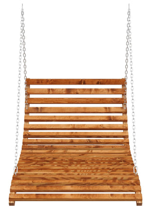 Schommelbed 115X147X46 Cm Gebogen Hout Met Teakafwerking