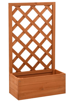 Latwerkplantenbak 50X25X90 Cm Massief Vurenhout