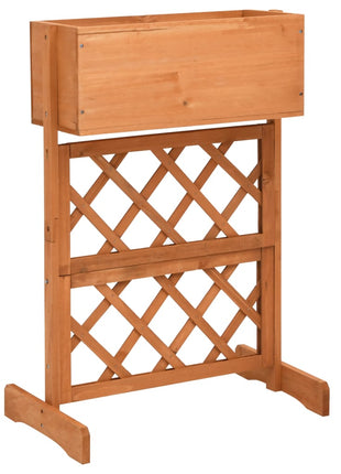 Latwerkplantenbak 45X30X74 Cm Massief Vurenhout