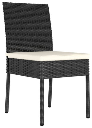 Tuinstoelen Poly Rattan Zwart