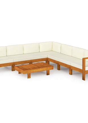 8-Delige Tuinloungeset Met Kussens 100X60 Cm Acaciahout