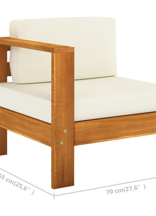 8-Delige Tuinloungeset Met Kussens 100X60 Cm Acaciahout
