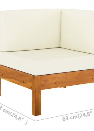 8-Delige Tuinloungeset Met Kussens 100X60 Cm Acaciahout
