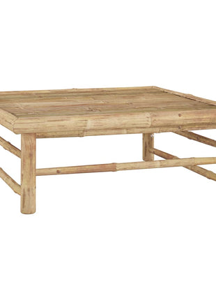 9-Delige Loungeset Met Witte Kussens Bamboe