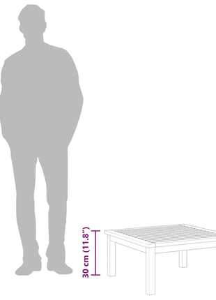 Loungetafel 63X63X30 Cm Massief Acaciahout