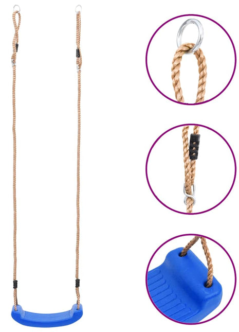 Schommelzitje voor kinderen blauw