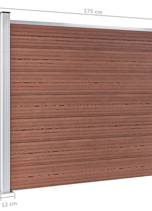 Schuttingpaneel 175x146 cm HKC bruin