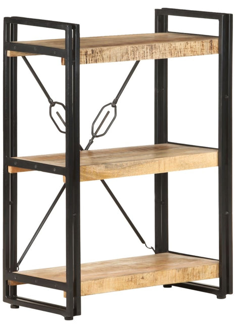 Boekenkast met 3 schappen 60x30x80 cm massief mangohout