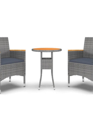 3-Delige Tuinset Poly Rattan