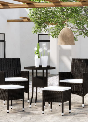 5-Delige Loungeset Poly Rattan