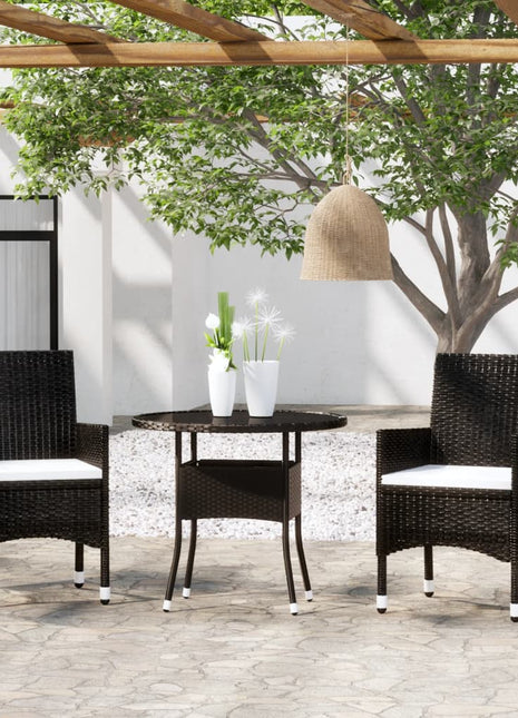 3-Delige Tuinset Poly Rattan