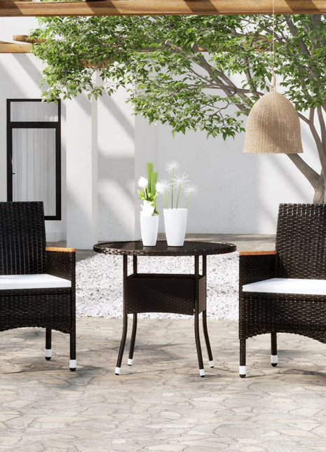 3-Delige Tuinset Poly Rattan