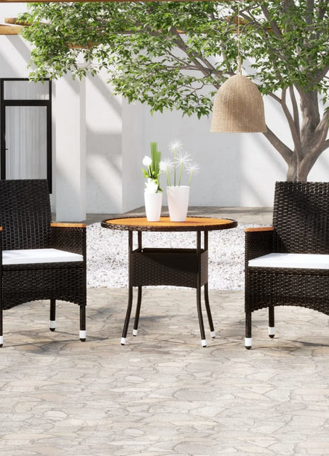 3-Delige Tuinset Poly Rattan
