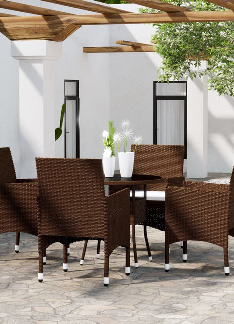 5-Delige Tuinset Poly Rattan