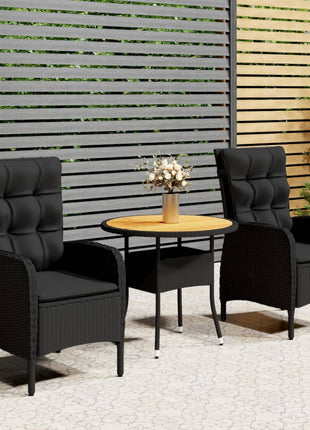 3-Delige Tuinset Poly Rattan
