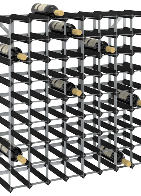 Wijnrek Voor 12 Flessen Massief Grenenhout Zwart