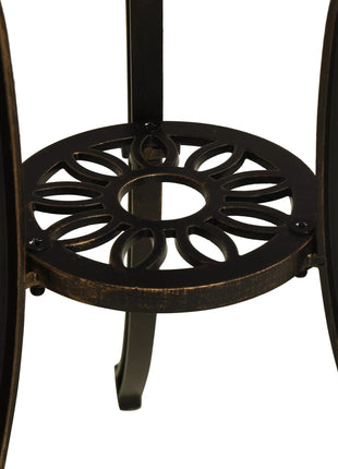 Tuintafel 62X62X65 Cm Gietaluminium Kleurig