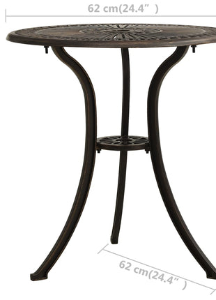 Tuintafel 62X62X65 Cm Gietaluminium Kleurig