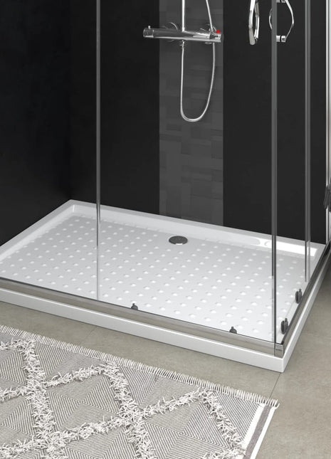 Douchebak met noppen 80x120x4 cm ABS wit