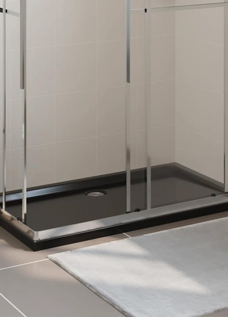 Douchebak rechthoekig 70x120 cm ABS zwart