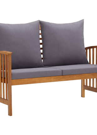 3-Delige Loungeset Met Kussens Massief Acaciahout