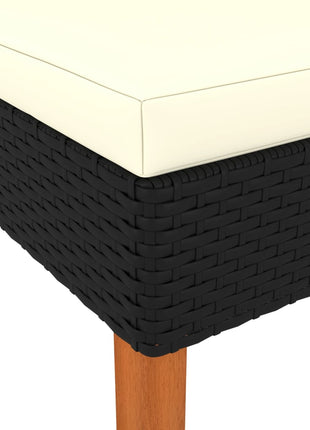 Hoekbanken 2 St Poly Rattan En Massief Eucalyptushout