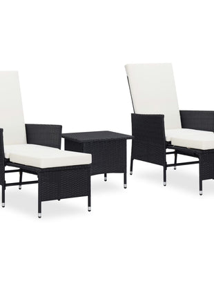 Loungeset Met Kussens Poly Rattan