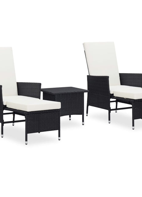 Loungeset Met Kussens Poly Rattan