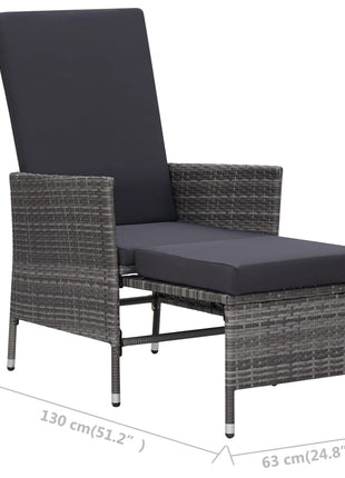 Loungeset Met Kussens Poly Rattan
