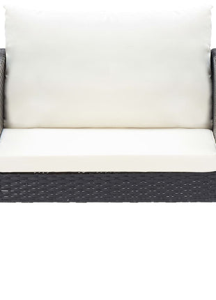 5-Delige Loungeset Met Kussens Poly Rattan