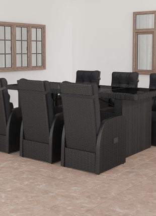 7-Delige Tuinset Met Kussens Poly Rattan