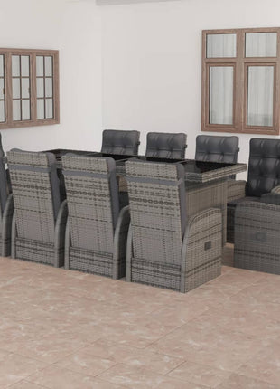 7-Delige Tuinset Met Kussens Poly Rattan