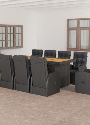 7-Delige Tuinset Met Kussens Poly Rattan