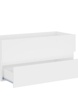 Wastafelkast 100X38,5X45 Cm Bewerkt Hout Wit