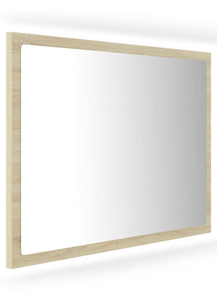 Badkamerspiegel LED 60x8,5x37 cm acryl sonoma eikenkleurig