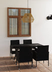 140 cm tafellengte / Zwart en wit