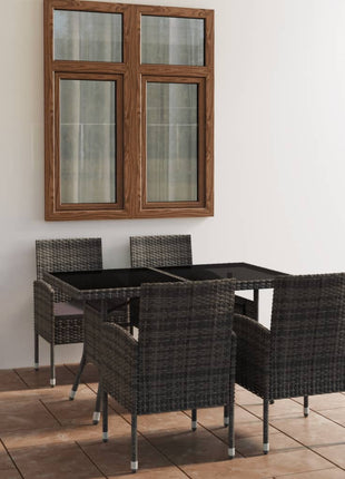 5-Delige Tuinset Poly Rattan