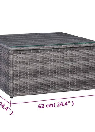8-Delige Loungeset Met Kussens Poly Rattan