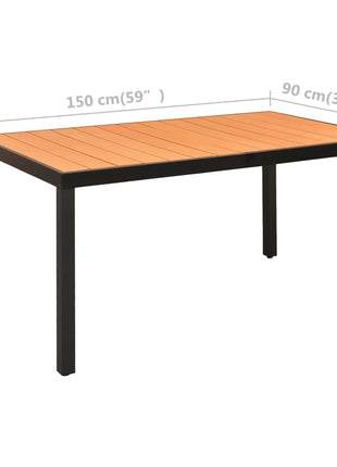 7-Delige Tuinset Zwart En Bruin