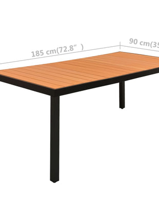 9-Delige Tuinset Zwart En Bruin