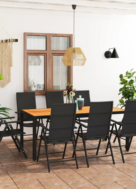 9-Delige Tuinset Zwart En Bruin