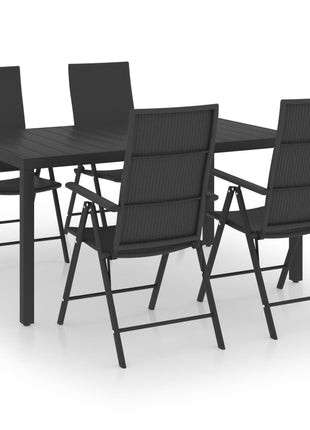5-Delige Tuinset Zwart