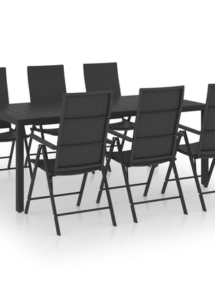 7-Delige Tuinset Zwart