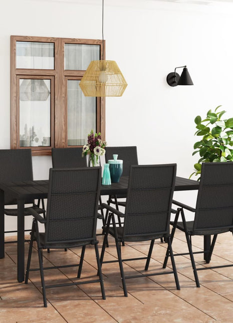 7-Delige Tuinset Zwart
