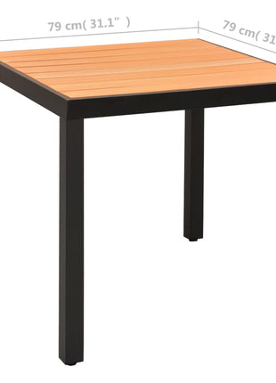 3-Delige Tuinset Zwart En Bruin